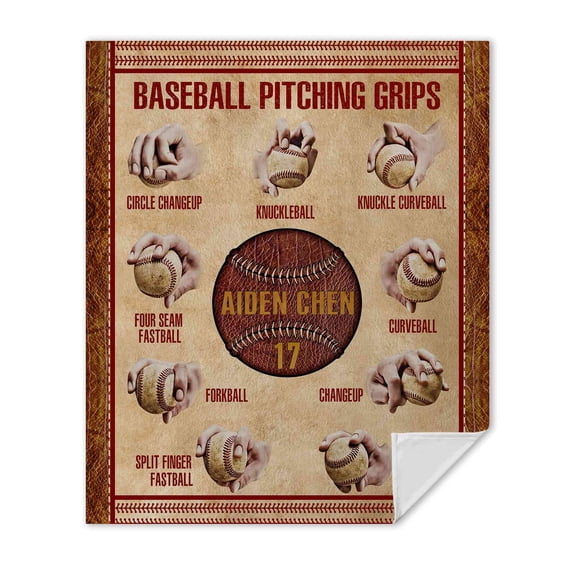 Lazaofficial Baseball Blanket, Custom Blanket, Custom Blanket With Name, Sports Blanket, Baseball Blankets For Boys, Blankets For Beds