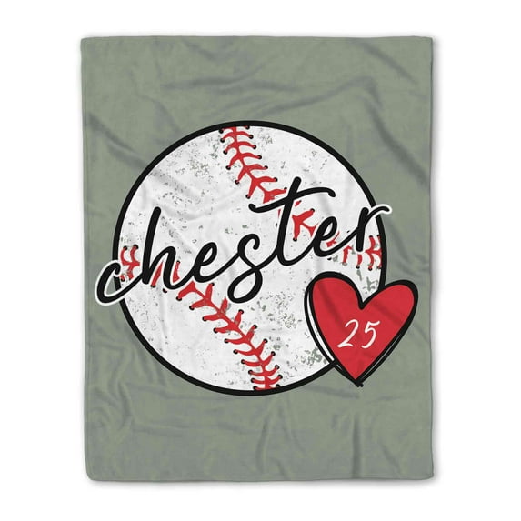 Lazaofficial Baseball Blanket, Custom Name Blanket, Gift Blanket, Sports Blanket, Baseball Blankets For Boys, Blankets For Beds