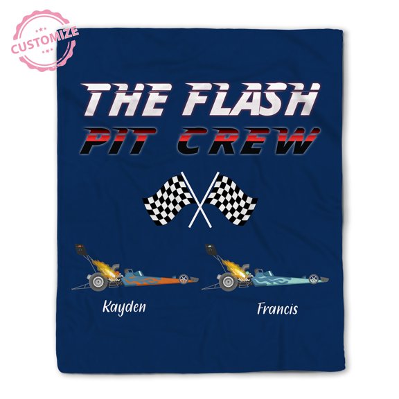 Lazaofficial Custom Blanket With Name, Name Blanket, Car Blankets For Adults, Car Blanket, Speed Racer Blanket