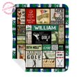 Lazaofficial Custom Blanket With Name, Name Blanket, Sports Blanket