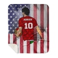 thumbnail image 1 of Lazaofficial Custom Name Blanket, Soccer Blanket, Soccer Blanket For Girls, Soccer Blanket For Boys, Soccer Ball Blanket, 1 of 8