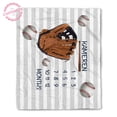 thumbnail image 1 of Lazaofficial Personalized Baseball Milestone Blanket – Custom Name Soft Fleece Photo Prop, Monthly Growth Tracker, Sports Theme Gift, 1 of 8