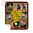 thumbnail image 1 of Lazaofficial Personalized Blankets With Pictures, Softball Blanket, Photo Blanket, Custom Name Blanket, Softball Gifts For Girls, Gifts For Softball Players, Gifts For Softball Lovers, 1 of 8