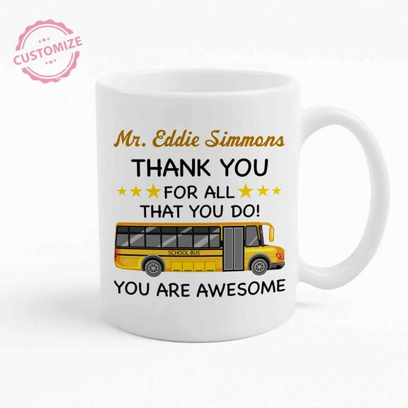 Lazaofficial Personalized Coffee Mug, Funny Coffee Mugs, Bus Driver Mugs Gifts, Bus Driver Appreciation Gifts, Bus Driver Coffee Mug