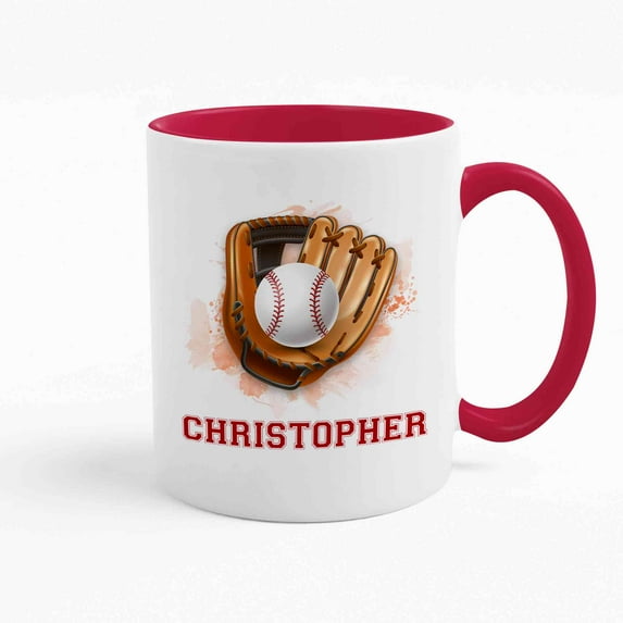 Lazaofficial Personalized Coffee Mugs, Baseball Mug, Baseball Coffee Mug, Baseball Mugs For Men