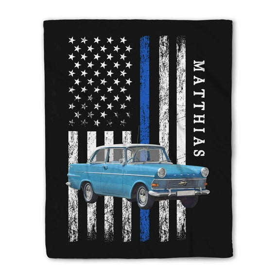 Lazaofficial Personalized Name Blanket, Custom Car Blanket, American Flag Blanket, American Flag Comforter