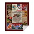 thumbnail image 1 of Lazaofficial Personalized Name Blanket, Football Blanket, Football Gifts, 1 of 8