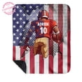 thumbnail image 1 of Lazaofficial Personalized Name Blanket, Football Blanket, Football Gifts, Football Throw, Personalized Football Blanket, Football Blankets For Boys, Football Blankets For Adults, 1 of 8