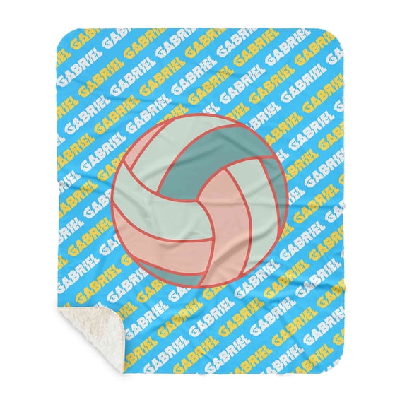 Lazaofficial Personalized Name Blanket, Volleyball Blanket, Throw Blanket