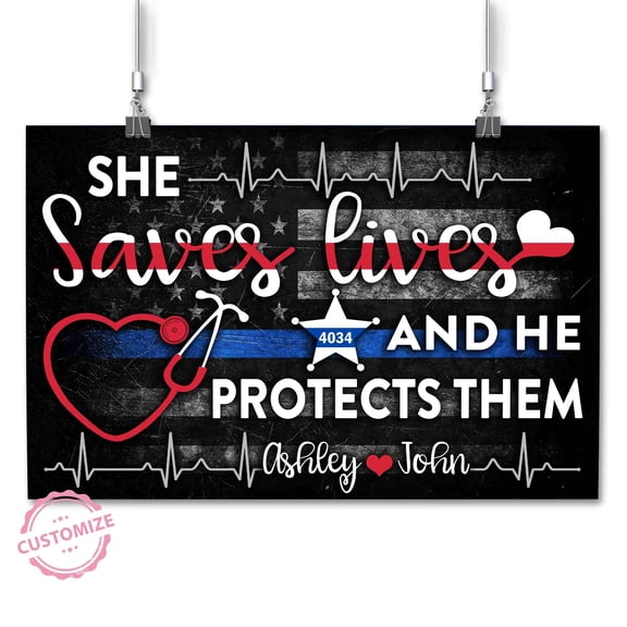 Lazaofficial Personalized Name Canvas, Couple Canvas, Medical Office Decor, Family Canvas Wall Art, Couples Gifts