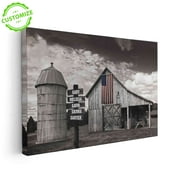 Customizaholic Personalized Name Canvas, Family Street Sign Canvas, Best Family Gifts, Family Gifts, Barn Canvas Wall Art