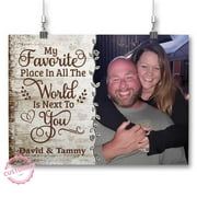 Lazaofficial Personalized Name Canvas, Photos Print Canvas Custom, Couple Canvas, Custom Photo Prints, Anniversary Gift For Couple, Couples Gifts