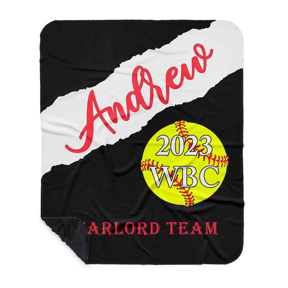 Lazaofficial Softball Blanket, Softball Blankets And Throws, Softball Blankets For Girls, Softball Blankets For Adults, Sport Blanket