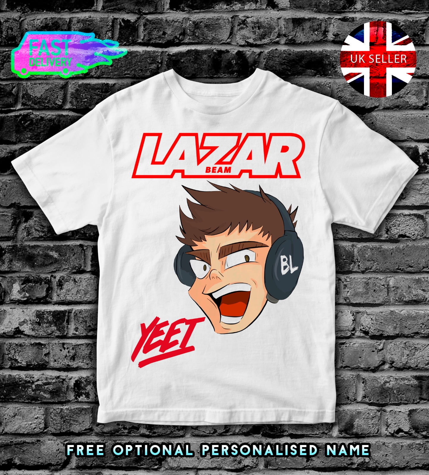 LazarBeam YEET Kids T Shirt Top Boys Girls YouTuber T SHIRT TSHIRT Lazar Beam 1 Walmart