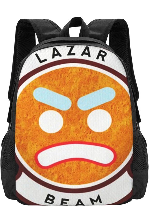 LazarBeams Anime Backpacks Canvas Backpack Cartoon Daypack Unisex Lightweight Bags for Office Travel, Black