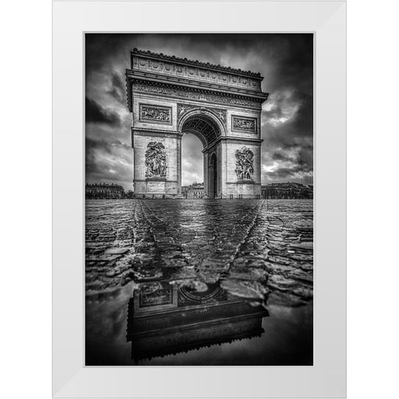 Lazare, Adrian 18x24 White Modern Wood Framed Museum Art Print Titled - Dark morning