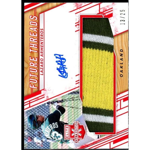 Lazaro Armenteros 2019 Elite Extra Edition Future Threads Signatures Red #37