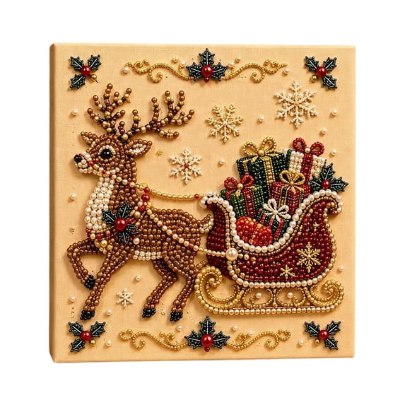 Lazduis Christmas Diamond Art Kit Pearl Painting Kit for Adults Home Wall Decor 7.87 in x 7.87 in