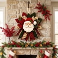 thumbnail image 1 of Lazduis Christmas Fabric Wreath Kit Fabric Patchwork Door Hanging Kit Layered Holiday Home Decoration, 1 of 6