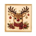 thumbnail image 1 of Lazduis DIY Christmas Bead Art Kit with Frame Pearl Diamond Art reindeer Design Holiday Wall Home Decor 9.84 x 9.84 x 1.97IN, 1 of 6
