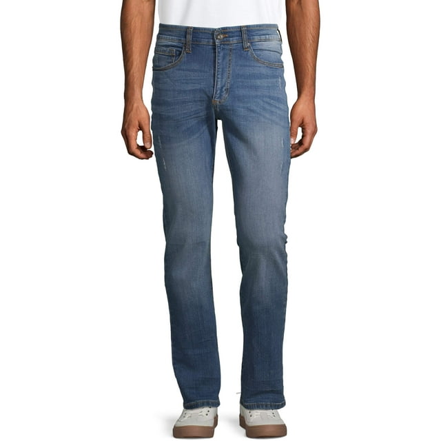 Lazer Men's Flex Denim Bootcut Jeans, Waist Sizes 29"-38", Bootcut Mens Jeans