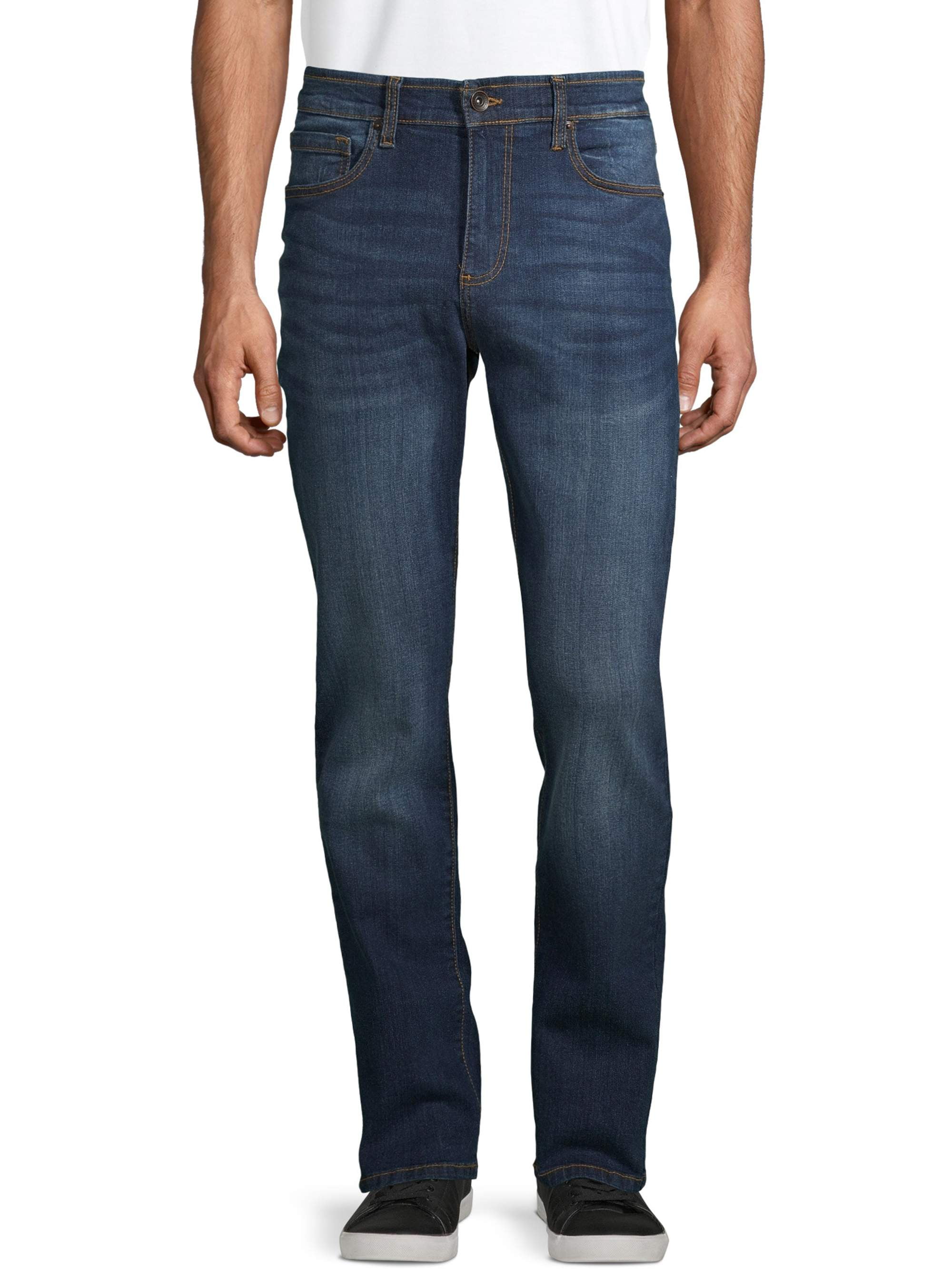 Lazer Men's Flex Denim Slim Straight Jeans, Waist Sizes 29