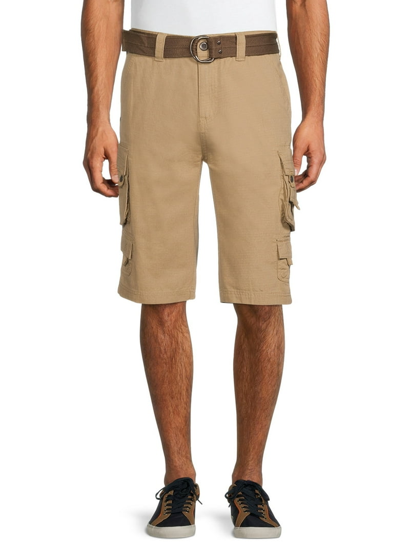 BREATH CORTING CARGO BIG SHORTS Mサイズ Lazer Mens Belted Ripstop Stacked Cargo Shorts, Waist Sizes