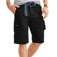 thumbnail image 1 of Lazer Mens Belted Ripstop Stacked Cargo Shorts, Waist Sizes 29"-40", 1 of 3