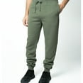 thumbnail image 1 of Lazer Mens Burnout Fleece Jogger Pants Sweatpants Thyme Green 2XL, 1 of 1
