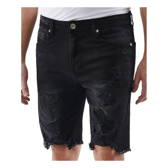 Lazer Mens Comfort Flex Slim Fit Denim Shorts