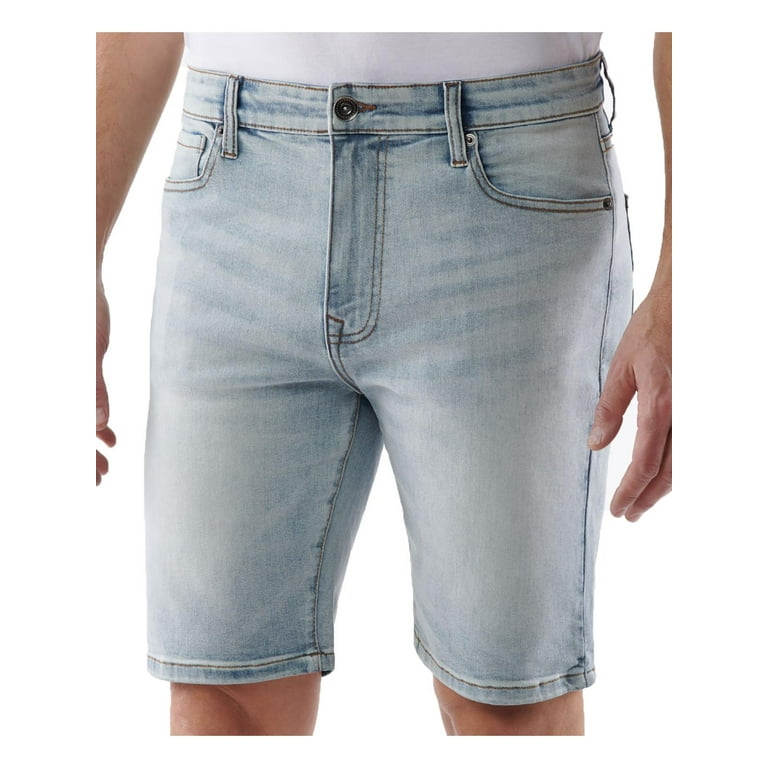 Mens slim fit denim shorts online