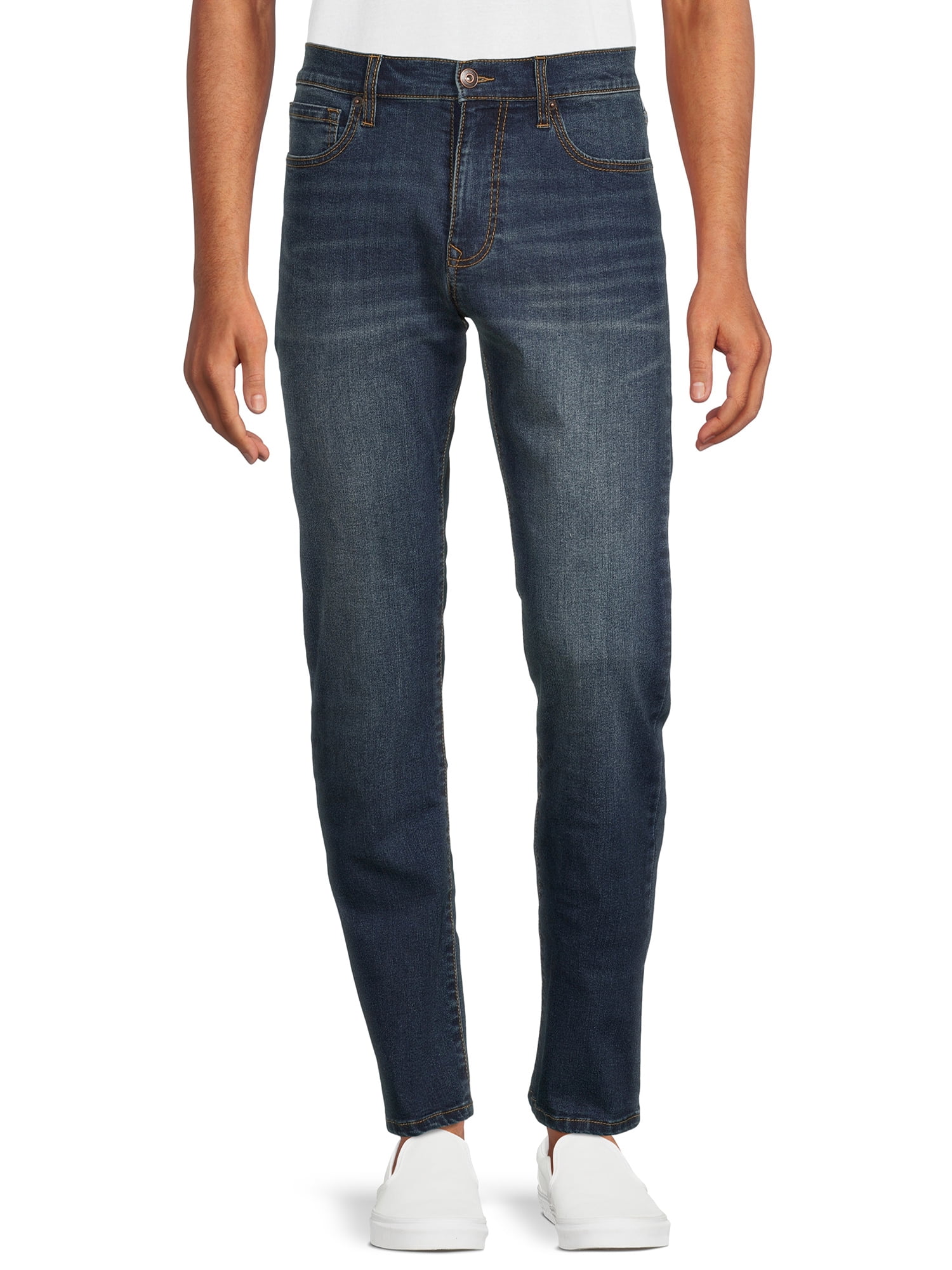 Lazer Pointe Men's Flex Denim Straight Fit Jeans, Waist Sizes 30