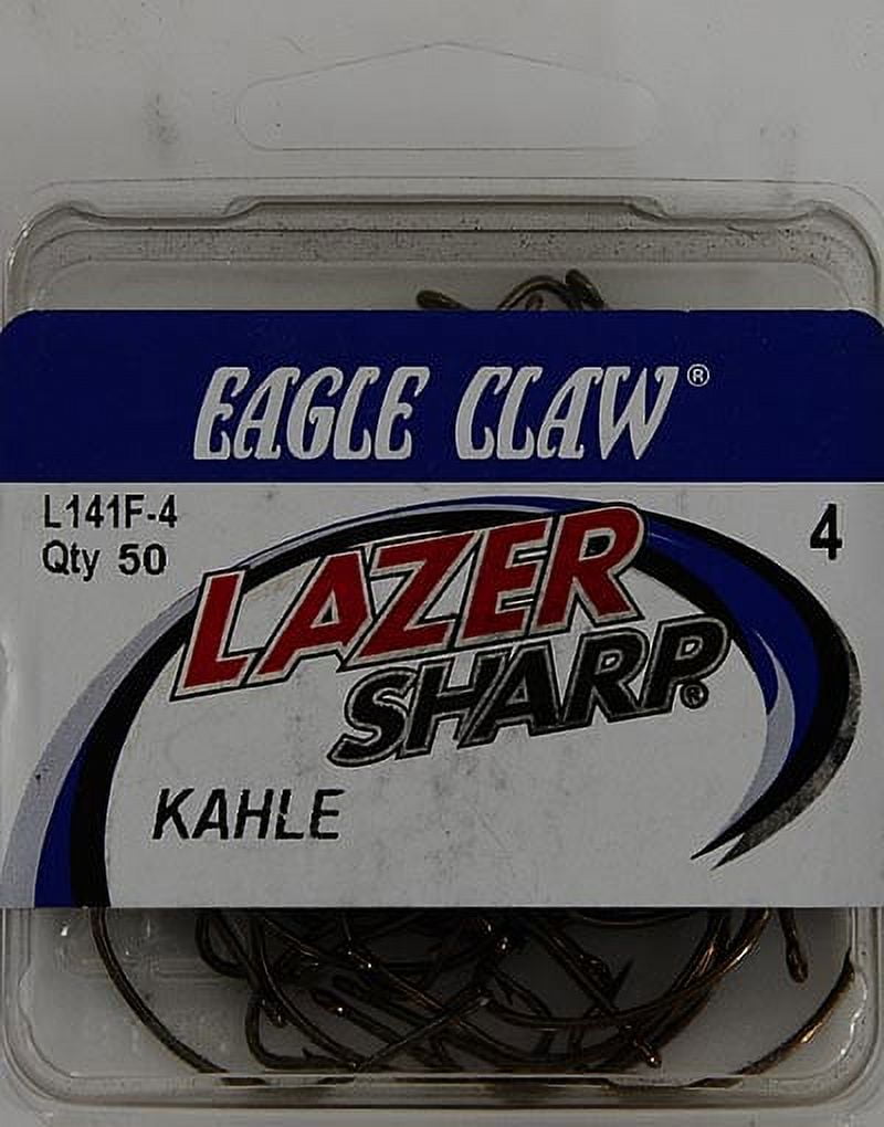Lazer Sharp L141FSH-4 Kahle Offset Hook, Bronze, Size 4, 50 Pack