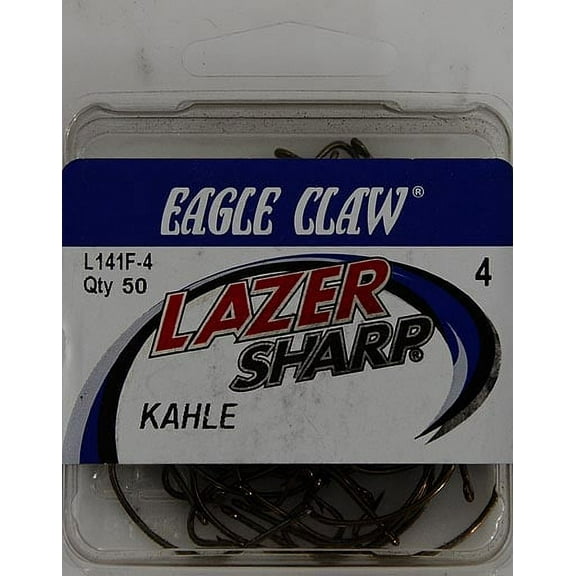 Lazer Sharp L141FSH-4 Kahle Offset Hook, Bronze, Size 4, 50 Pack