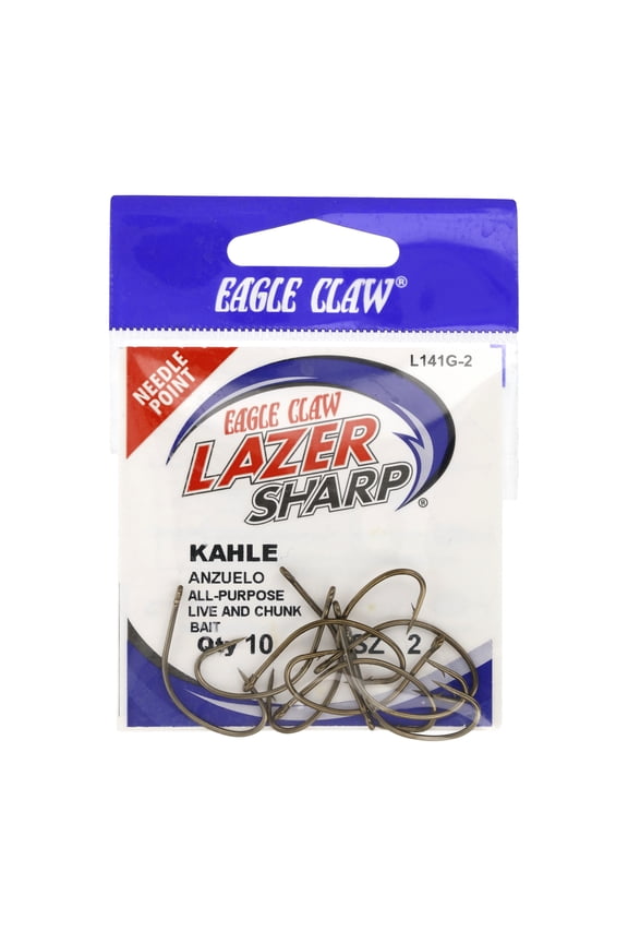 Lazer Sharp L141GH-2 Kahle Offset Hook, Bronze, Size 2