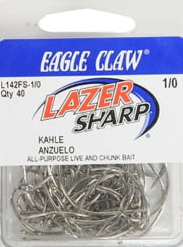 seya.　ANGLER PULL-OVER/LOOPTWILL　1 Eagle Claw L142FSH-1/0 Kahle Offset Hook Bulk Pack - Walmart.com