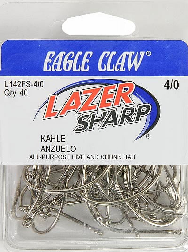 eagle claw 4 0 offset fishing hooks Lazer 2x Treble Hook L374G-5/0 5pcs The eagle claw Brand remains the face of the company and one of the most widely recognized Brands in all of fishing Trokar Lancet NON Offset Circle