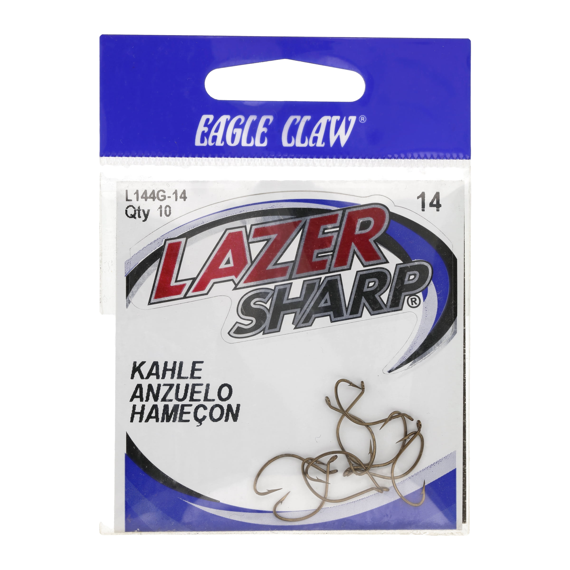 Eagle Claw L143G # 2/0 8Ct Kahle Crochets Or