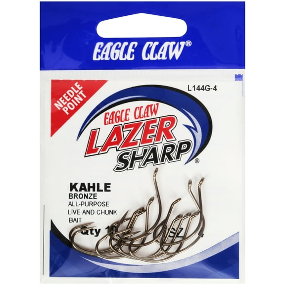 Lazer Sharp L144GH-4 Kahle Hook, Bronze, Size 4