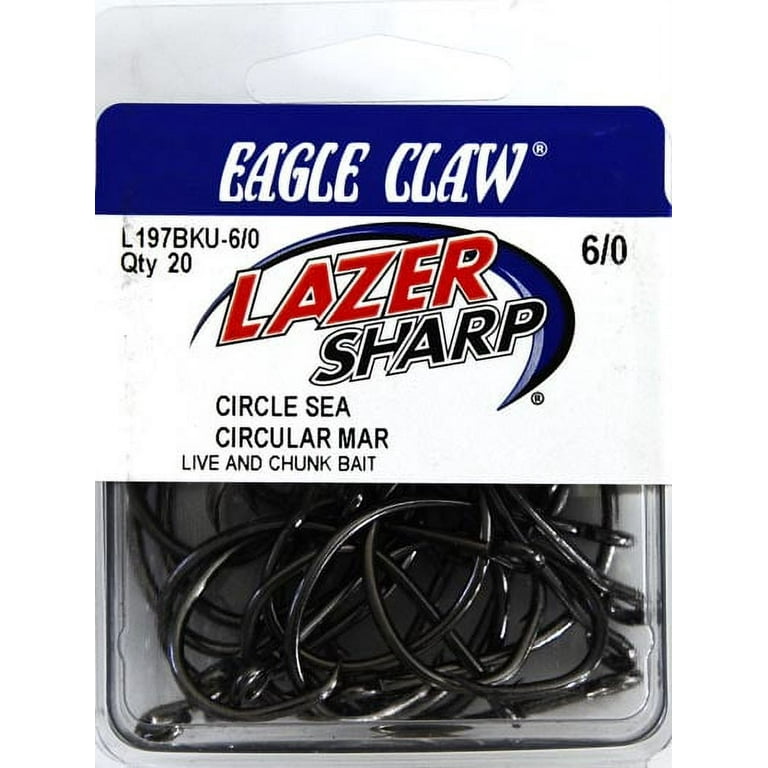 LAZER SHARP Eagle Claw All Purpose Circle Hook Pro Pack P190