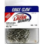 Lazer Sharp L197FH-1/0 Circle Offset Hook, Sea Guard, Size 1/0