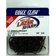 Lazer Sharp L1BUH-2/0 Octopus Hook, Black, Size 2/0