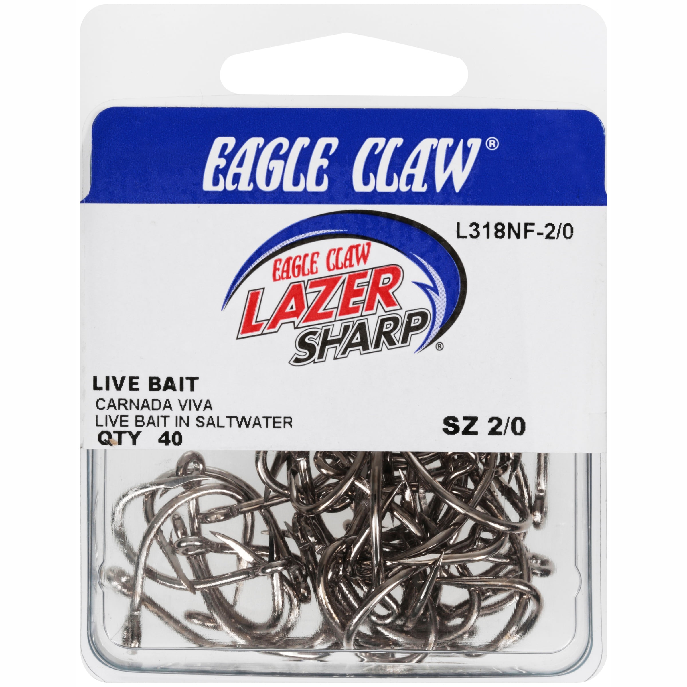 Eagle Claw® Lazer Sharp® Live Bait Fish Hooks 40 ct Pack