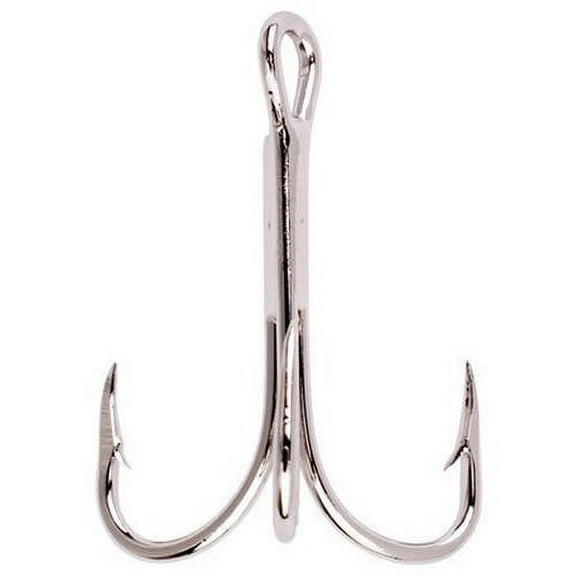 Lazer Sharp L375G3-3/0 Treble Reg Shank Curved Point Hook, Size 3/0 Hook