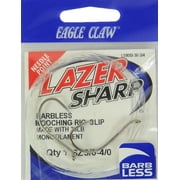 Lazer Sharp L580B-30-3/4 Barbless Mooching Rig, Silver, Two Sizes