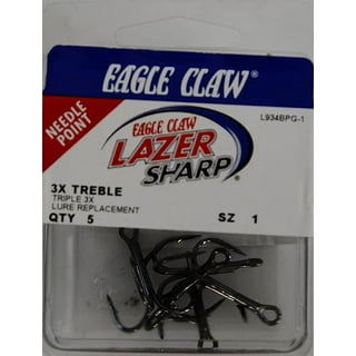 Eagle Claw RGTRBW-8/0 Treble Hook Value Pack, Bronze Fish Hooks