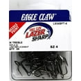 thumbnail image 1 of Lazer Sharp L934BPTH-4 3X Treble Hook, Black, Size 4, 20 Pack, 1 of 5