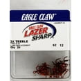thumbnail interactive-video image 1 of Lazer Sharp L934RDTH-12 3X Treble Hook, Red, Size 12, 20 Pack, 1 of 5