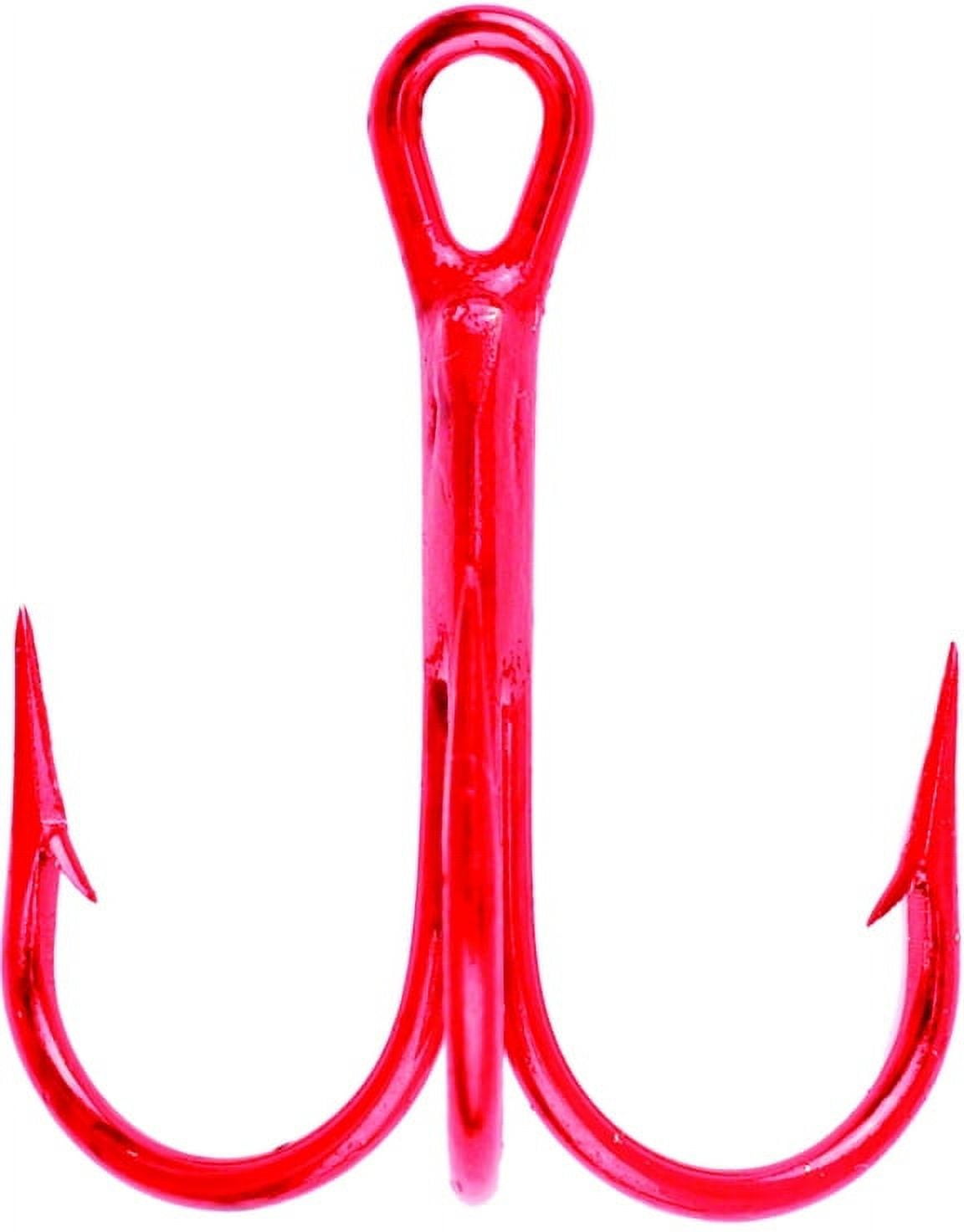 Lazer Sharp L934RDTH-8 3X Treble Hook, Red, Size 8, 20 Pack