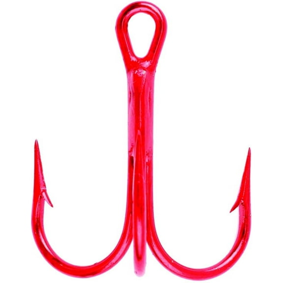 Lazer Sharp L934RDTH-8 3X Treble Hook, Red, Size 8, 20 Pack